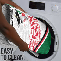 Sudan Bathroom Set Secretary Bird With Typography Patterns - Wonder Print Shop