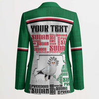 Personalized Sudan Blazer Secretary Bird With Typography Patterns - Wonder Print Shop