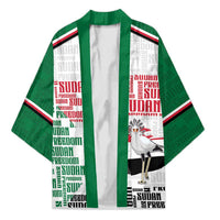 Personalized Sudan Kimono Secretary Bird With Typography Patterns - Wonder Print Shop