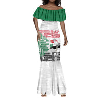 Personalized Sudan Mermaid Dress Secretary Bird With Typography Patterns - Wonder Print Shop