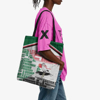 Sudan Tote Bag Secretary Bird With Typography Patterns - Wonder Print Shop