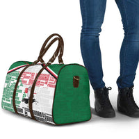 Sudan Travel Bag Secretary Bird With Typography Patterns - Wonder Print Shop