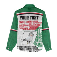 Personalized Sudan Women Casual Shirt Secretary Bird With Typography Patterns - Wonder Print Shop