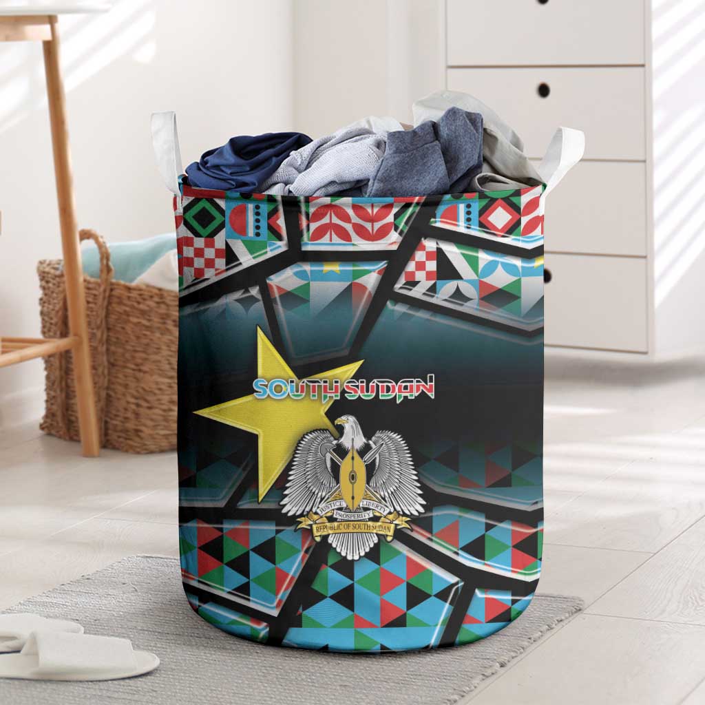 South Sudan Laundry Basket Geometric African Patterns - Wonder Print Shop