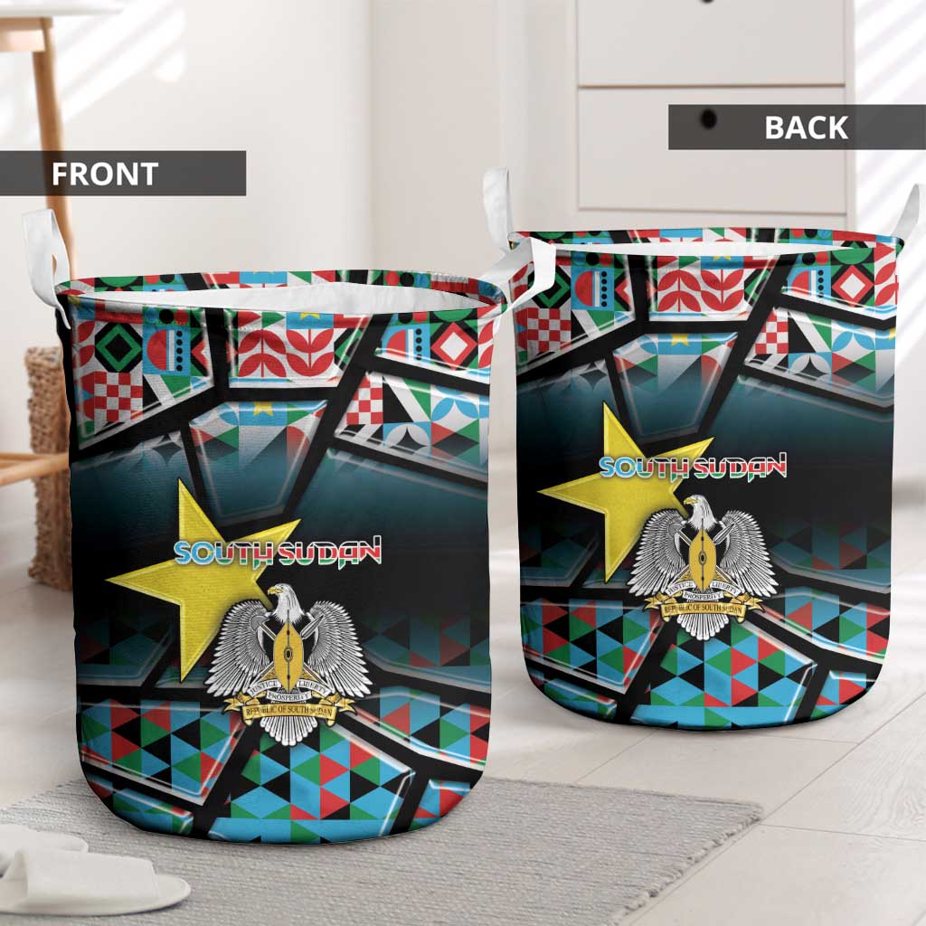 South Sudan Laundry Basket Geometric African Patterns - Wonder Print Shop