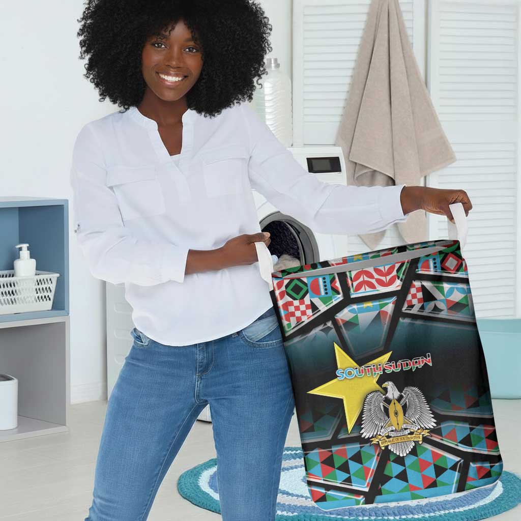South Sudan Laundry Basket Geometric African Patterns - Wonder Print Shop
