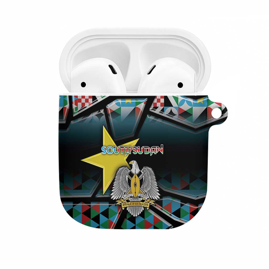 South Sudan AirPods Case Geometric African Patterns - Wonder Print Shop
