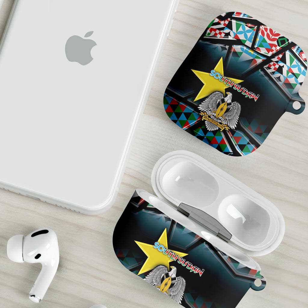 South Sudan AirPods Case Geometric African Patterns - Wonder Print Shop