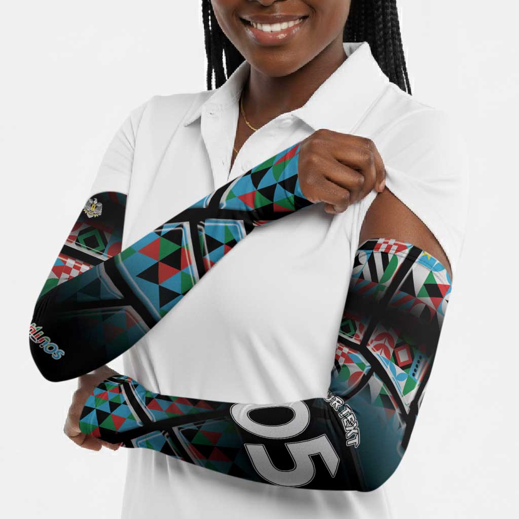 Custom South Sudan Arm Sleeves Geometric African Patterns - Wonder Print Shop
