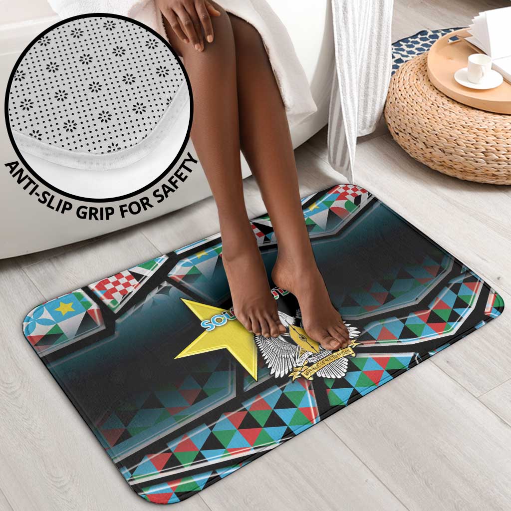 South Sudan Bathroom Set Geometric African Patterns - Wonder Print Shop