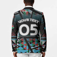 Custom South Sudan Blazer Geometric African Patterns - Wonder Print Shop