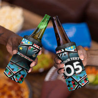 Custom South Sudan 4 in 1 Can Cooler Tumbler Geometric African Patterns - Wonder Print Shop