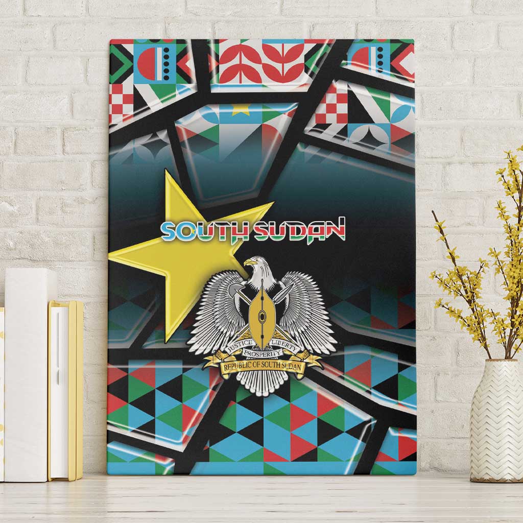 South Sudan Canvas Wall Art Geometric African Patterns - Wonder Print Shop