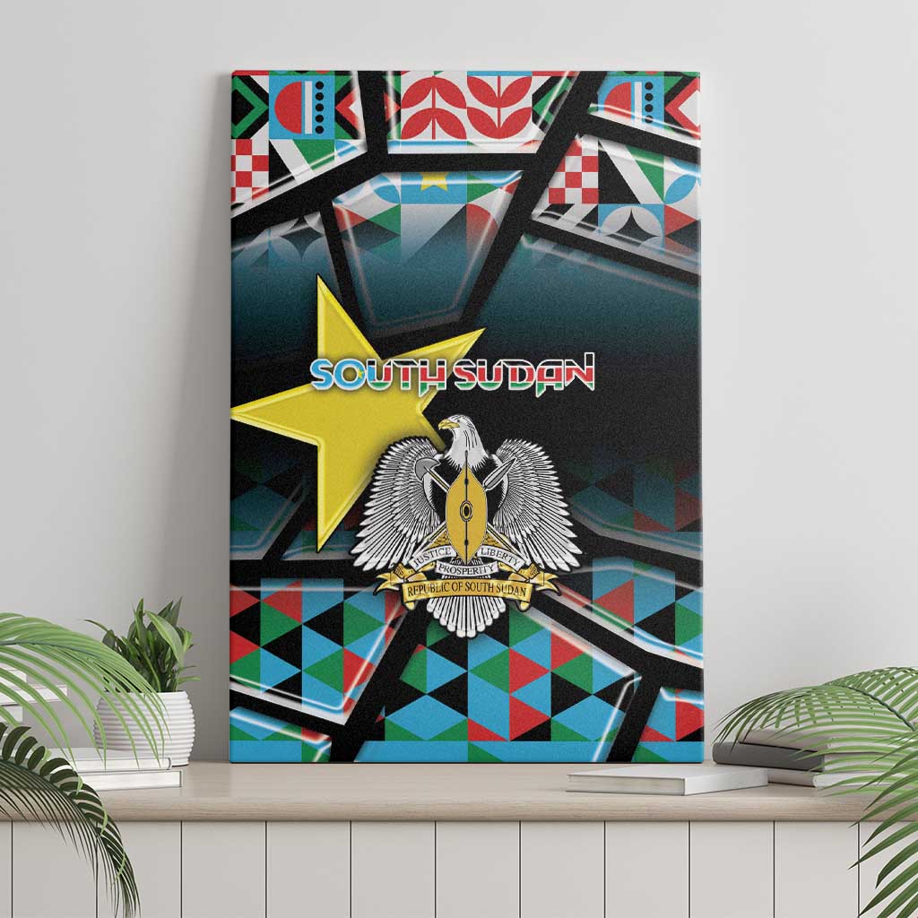 South Sudan Canvas Wall Art Geometric African Patterns - Wonder Print Shop