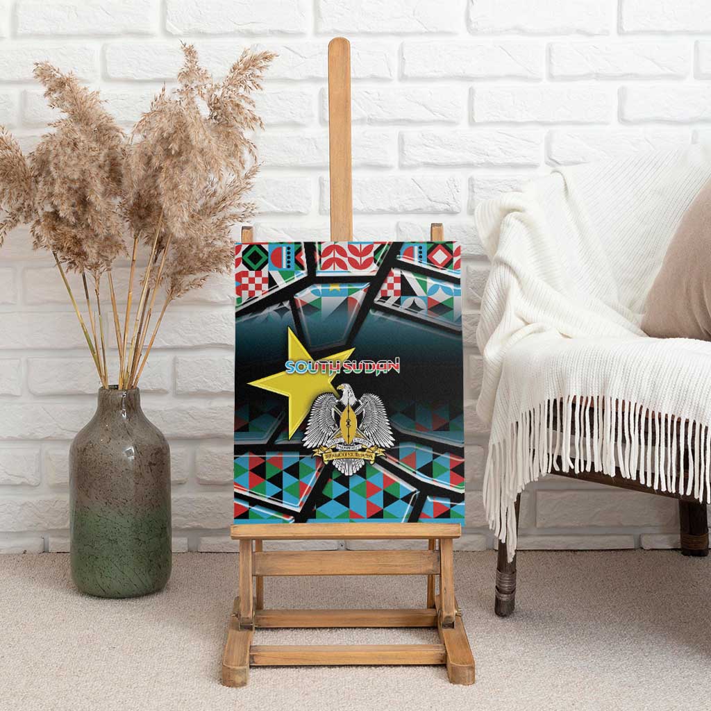 South Sudan Canvas Wall Art Geometric African Patterns - Wonder Print Shop