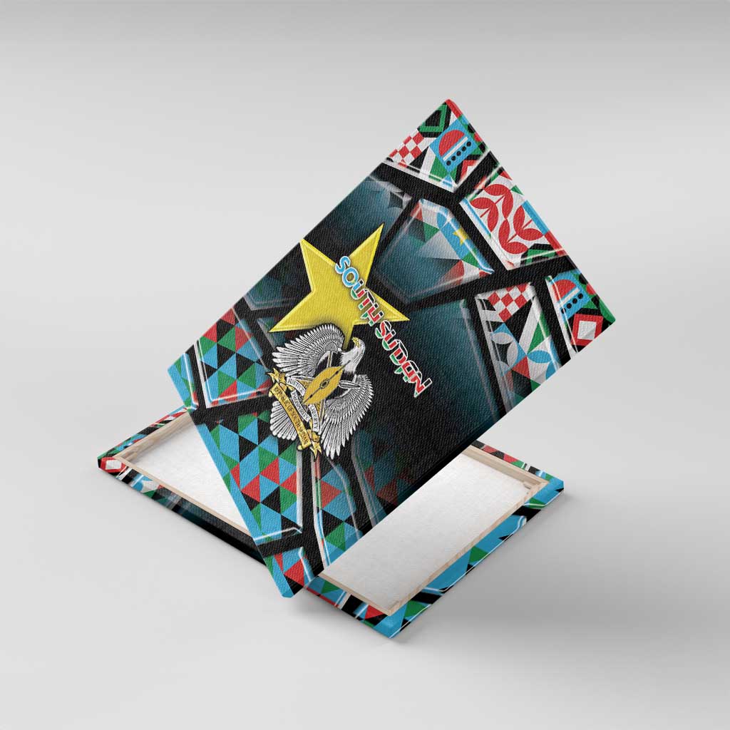 South Sudan Canvas Wall Art Geometric African Patterns - Wonder Print Shop