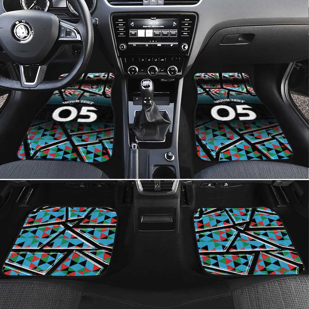 Custom South Sudan Car Mats Geometric African Patterns - Wonder Print Shop