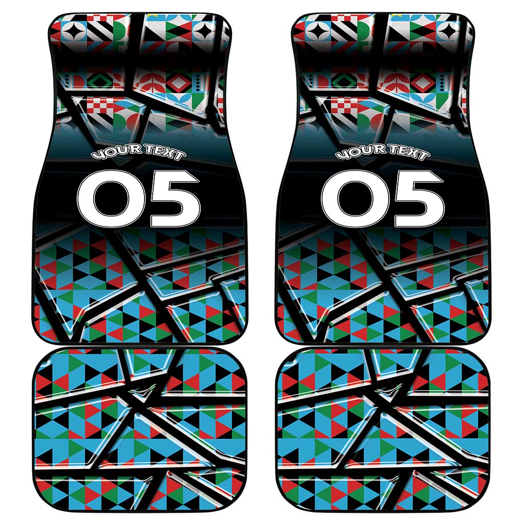 Custom South Sudan Car Mats Geometric African Patterns - Wonder Print Shop