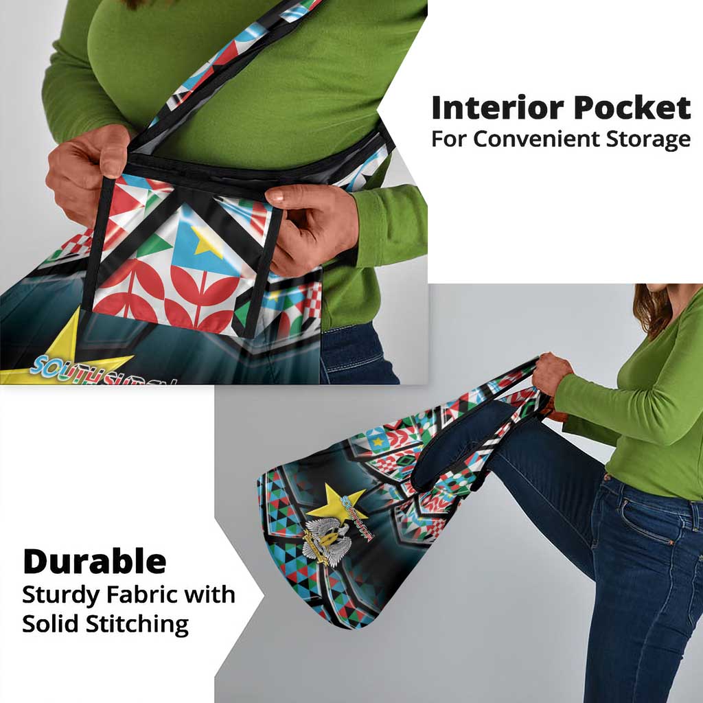 South Sudan Grocery Bag Geometric African Patterns - Wonder Print Shop