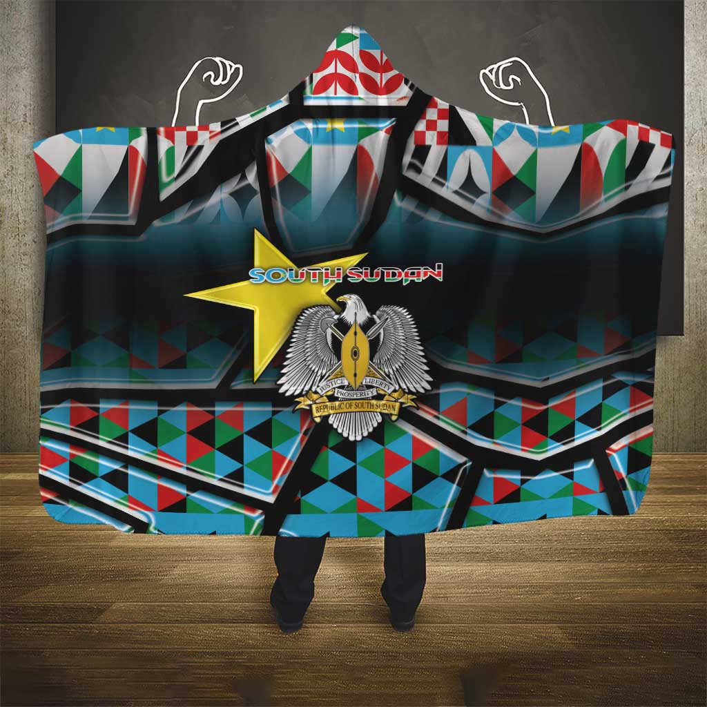 South Sudan Hooded Blanket Geometric African Patterns - Wonder Print Shop