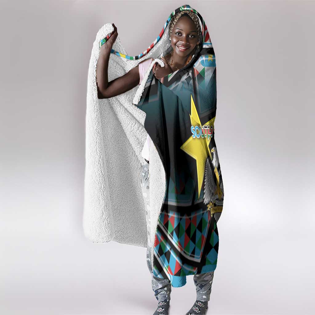 South Sudan Hooded Blanket Geometric African Patterns - Wonder Print Shop