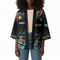 Custom South Sudan Kimono Geometric African Patterns - Wonder Print Shop