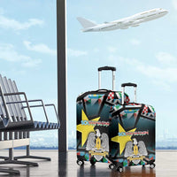 South Sudan Luggage Cover Geometric African Patterns - Wonder Print Shop