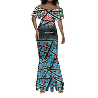 Custom South Sudan Mermaid Dress Geometric African Patterns - Wonder Print Shop