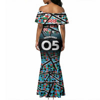 Custom South Sudan Mermaid Dress Geometric African Patterns - Wonder Print Shop