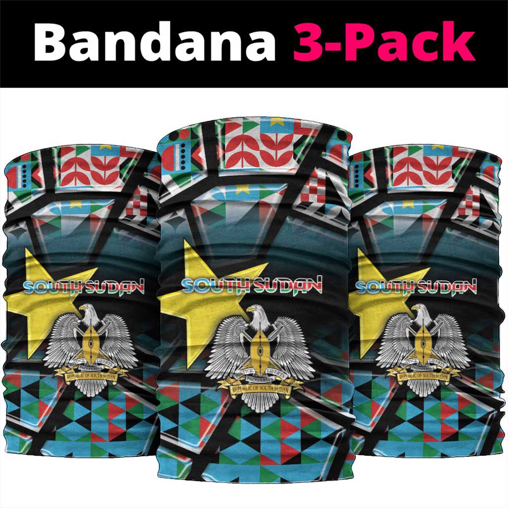South Sudan Neck Gaiter Geometric African Patterns - Wonder Print Shop