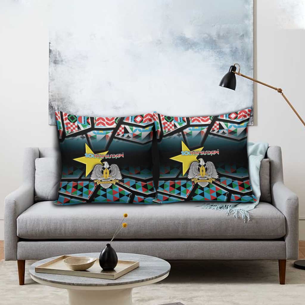 South Sudan Pillow Cover Geometric African Patterns - Wonder Print Shop