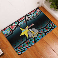 South Sudan Rubber Doormat Geometric African Patterns - Wonder Print Shop