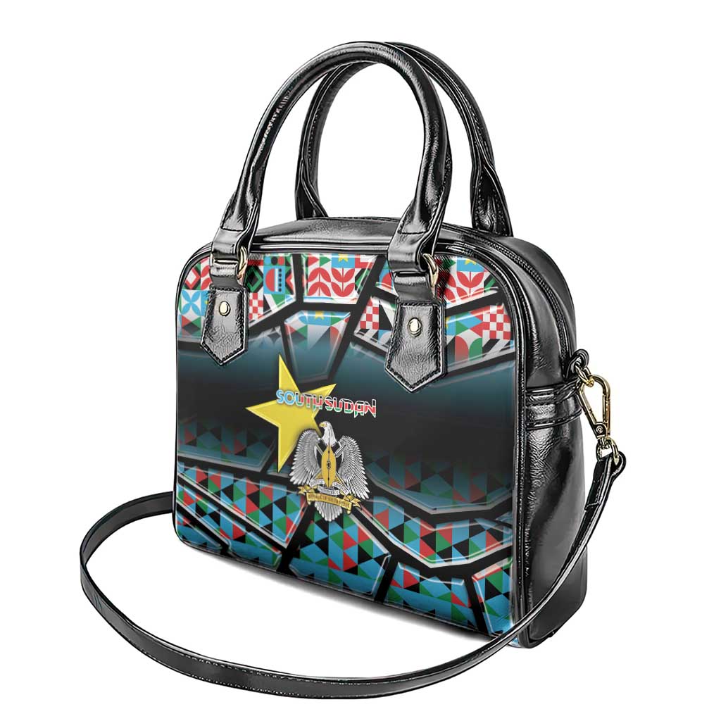 South Sudan Shoulder Handbag Geometric African Patterns - Wonder Print Shop