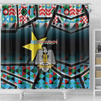 South Sudan Shower Curtain Geometric African Patterns - Wonder Print Shop