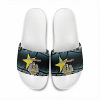 South Sudan Slide Sandals Geometric African Patterns - Wonder Print Shop