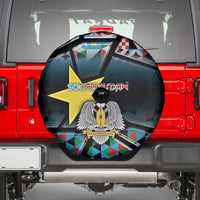South Sudan Spare Tire Cover Geometric African Patterns - Wonder Print Shop