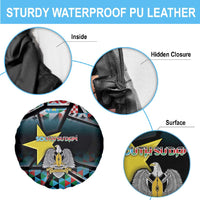 South Sudan Spare Tire Cover Geometric African Patterns - Wonder Print Shop