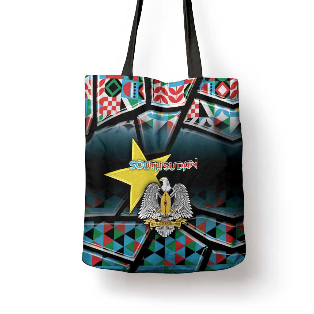 South Sudan Tote Bag Geometric African Patterns - Wonder Print Shop