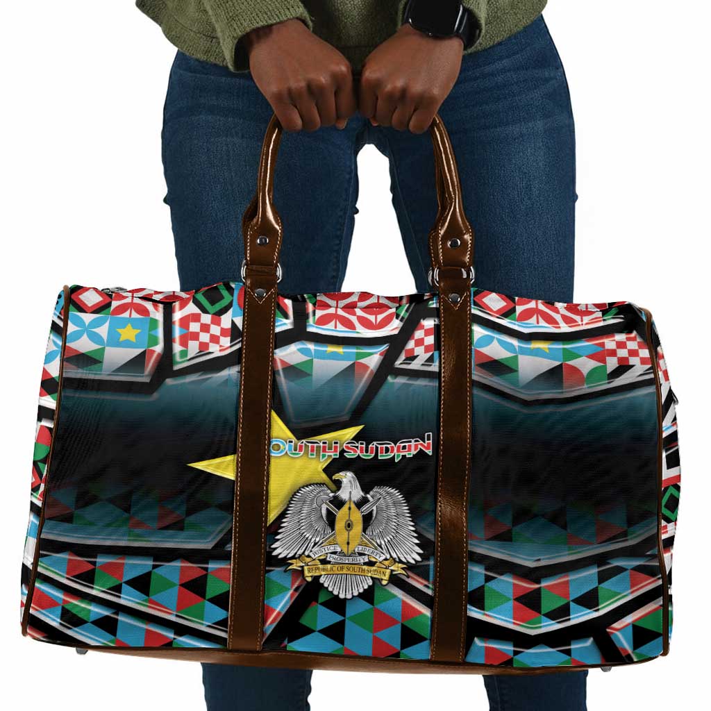 South Sudan Travel Bag Geometric African Patterns - Wonder Print Shop