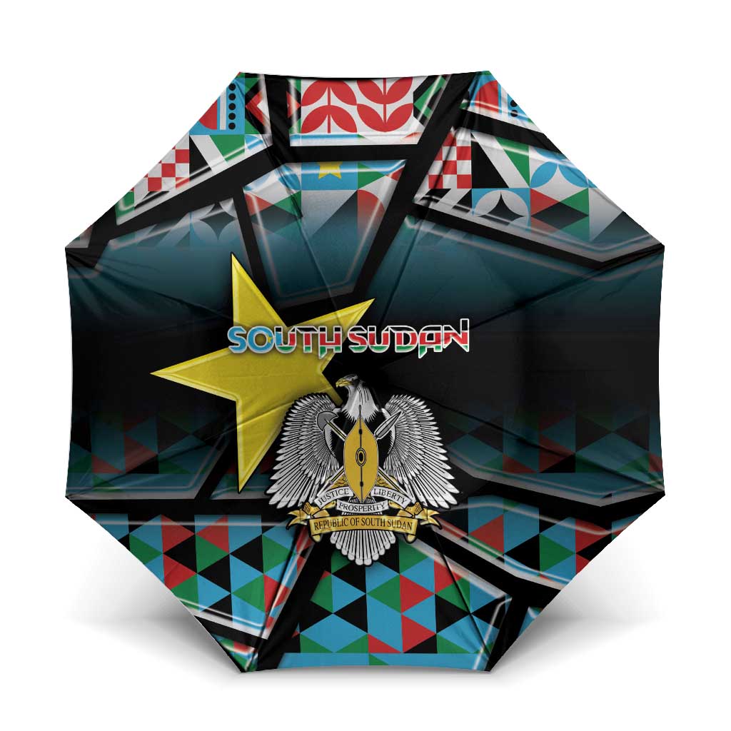 South Sudan Umbrella Geometric African Patterns - Wonder Print Shop