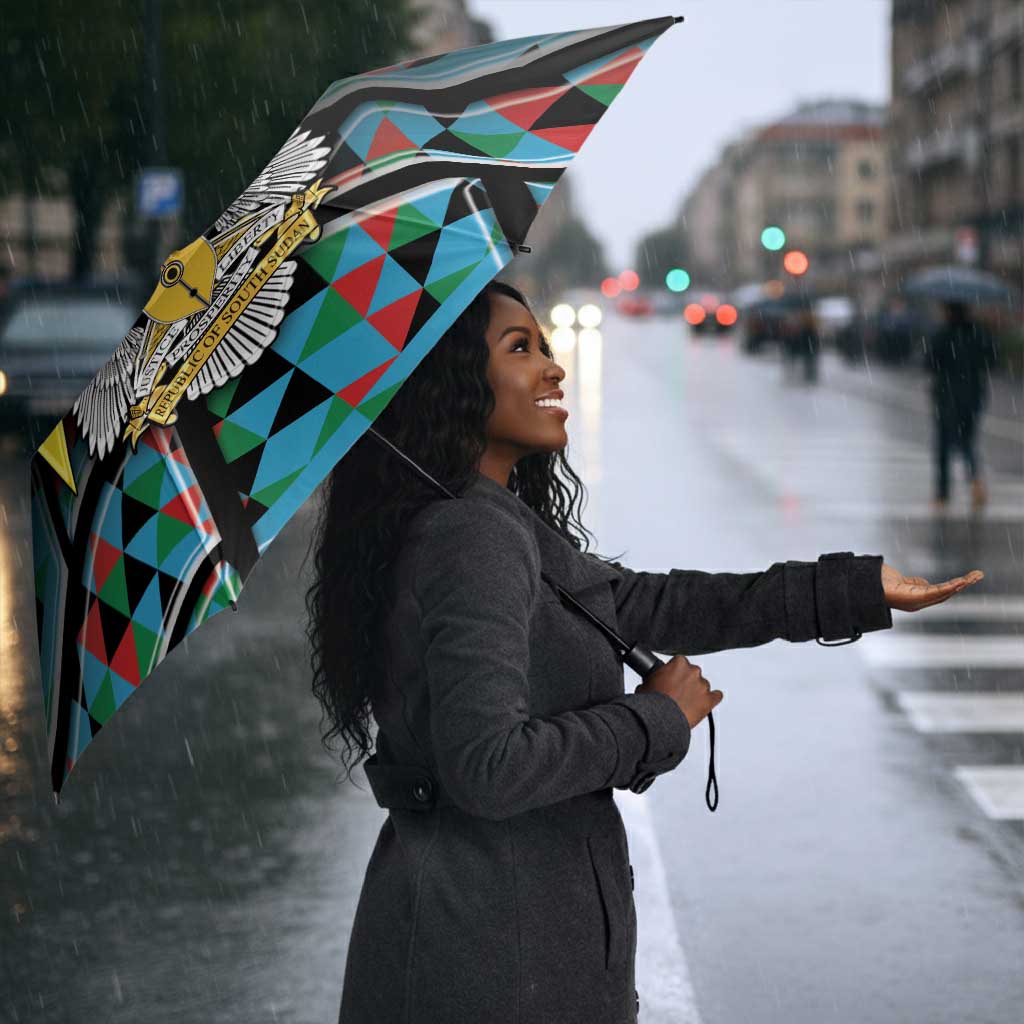 South Sudan Umbrella Geometric African Patterns - Wonder Print Shop