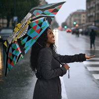 South Sudan Umbrella Geometric African Patterns - Wonder Print Shop