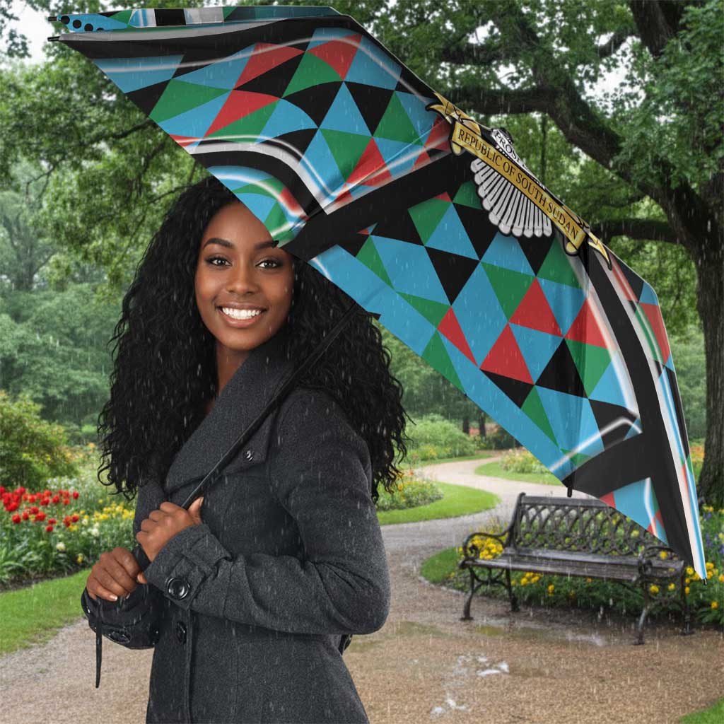 South Sudan Umbrella Geometric African Patterns - Wonder Print Shop