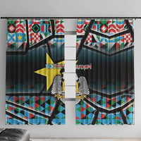 South Sudan Window Curtain Geometric African Patterns - Wonder Print Shop