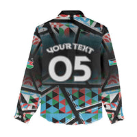 Custom South Sudan Women Casual Shirt Geometric African Patterns - Wonder Print Shop