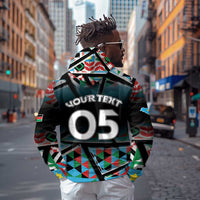 Custom South Sudan Zip Hoodie Geometric African Patterns - Wonder Print Shop