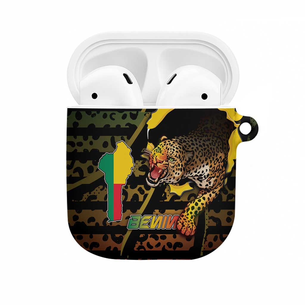 Benin AirPods Case Powerful African Leopard - Wonder Print Shop