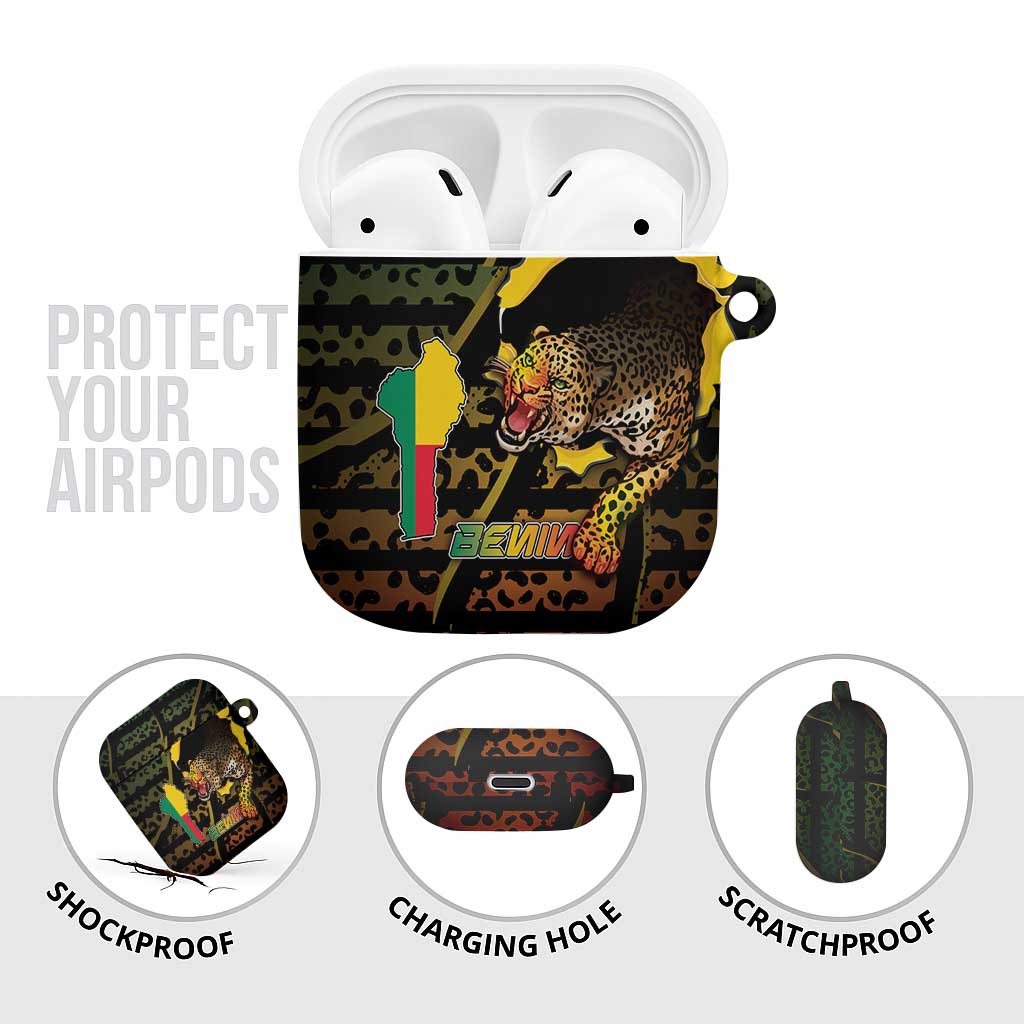 Benin AirPods Case Powerful African Leopard - Wonder Print Shop