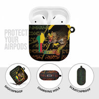 Benin AirPods Case Powerful African Leopard - Wonder Print Shop