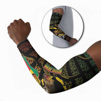 Personalized Benin Arm Sleeves Powerful African Leopard - Wonder Print Shop